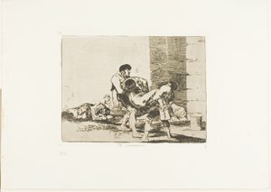 Zum Friedhof, Tafel 56 aus Die Schrecken des Krieges von Francisco Jose de Goya y Lucientes
