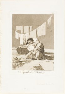 Ja, er hat den Topf zerbrochen, Platte 25 aus Los Caprichos von Francisco Jose de Goya y Lucientes