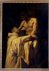 Christus nimmt den Heiligen Bernhard von Clairvaux in seine Arme von Francisco Ribalta
