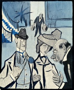 Ein englisches Paar checkt in ein französisches Hotel ein, 1903