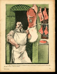 Der Butterteller, Nummer 226, Satirisch in Farben von Francisco Sancha y Lengo
