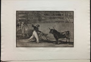 Stierkämpfe: Ursprung der Harpunen oder Banderillas von Francisco de Goya