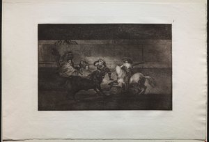 Stierkämpfe: Der Tod von Pepe Illo (3. Komposition) von Francisco de Goya