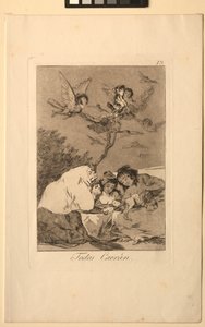 Caprichos: Alle werden fallen von Francisco de Goya