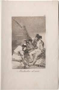 Caprichos: Jungs machen sich bereit von Francisco de Goya