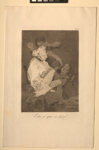 Caprichos: Das ist sicherlich Lesen können von Francisco de Goya