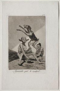 Caprichos: Warte, bis du gesalbt wurdest von Francisco de Goya