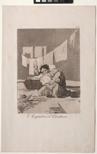 Caprichos: Ja, er hat den Topf zerbrochen. von Francisco de Goya