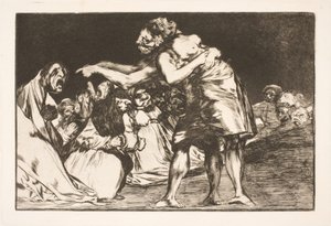Die törichte Ehe (Sie, die heiraten will, verpasst nie die Gelegenheit, dies zu erzählen) von Francisco de Goya