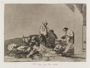 Die Schrecken des Krieges: Pl. 58, Es nützt nichts zu schreien, 1810-1813 von Francisco de Goya