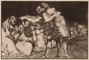 Unordentliche Torheit, aus der Serie Los Disparates von Francisco de Goya