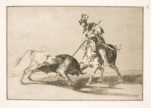 El Cid Campeador spießt einen anderen Stier auf
