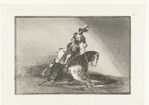 Kaiser Karl V. im Kampf mit einem Stier von Francisco de Goya