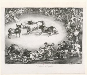 [Die Stiere von Bordeaux: Spanisches Vergnügen] von Francisco de Goya