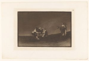 Martincho greift einen Stier bei seinem Horn von Francisco de Goya