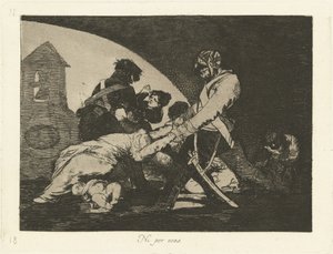 Nicht einmal diese (Ni por esas) von Francisco de Goya