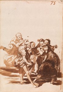 Alte Leute singen und tanzen von Francisco de Goya