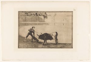 Pedro Romero Martínez tötet einen Stier von Francisco de Goya