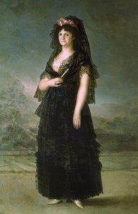 Porträt der Maria Lusia mit Mantilla von Francisco de Goya