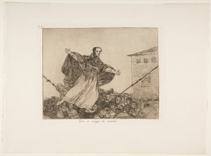 Que se rompe la cuerda (Möge die Schnur reißen), Platte 77 aus Los Desastres de la Guerra (Die Schrecken des Krieges), nach 1814-15, veröffentlicht 1863