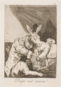 Tötet der Arzt oder die Krankheit ihn? von Francisco de Goya