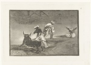 Stierkämpfer in einer Arena von Francisco de Goya