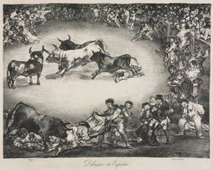 Die Stiere von Bordeaux: Spanisches Vergnügen von Francisco de Goya