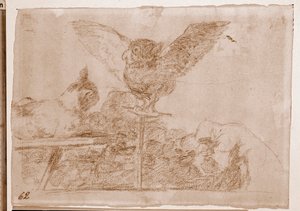 Die Schrecken des Krieges: Katzenpantomime von Francisco de Goya