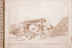Die Schrecken des Krieges: Mumps der Toten (Vorzeichnung)