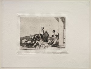 Die Schrecken des Krieges: Es nützt nichts zu schreien von Francisco de Goya