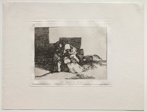 Die Schrecken des Krieges: Sie kommen nicht rechtzeitig an von Francisco de Goya