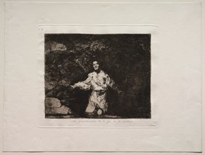 Die Schrecken des Krieges: Titelseite - Traurige Vorahnungen dessen, was passieren wird von Francisco de Goya