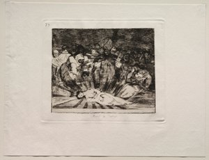 Die Schrecken des Krieges: Die Wahrheit ist gestorben von Francisco de Goya
