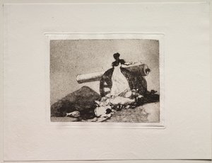 Die Schrecken des Krieges: Was für ein Mut! von Francisco de Goya