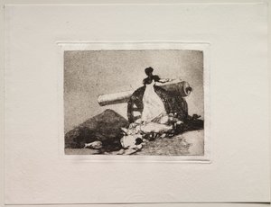 Die Schrecken des Krieges: Was für ein Mut! von Francisco de Goya