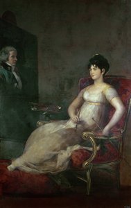 Die Marquesa de Villafranca malt ihren Ehemann, 1804 von Francisco de Goya