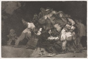 Die Sprichwörter: Allgemeine Torheit von Francisco de Goya