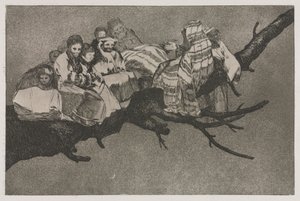 Die Sprichwörter: Lächerlicher Unsinn, 1864 von Francisco de Goya