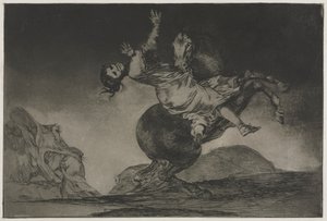 Die Sprichwörter: Der Pferdedieb von Francisco de Goya