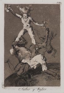 Aufsteigen und Fallen (Subir y bajar) von Francisco de Goya