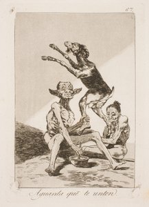 Warte, bis es mit Salbe bestrichen ist von Francisco de Goya