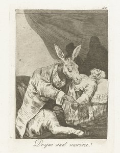 Woran wird er sterben? von Francisco de Goya