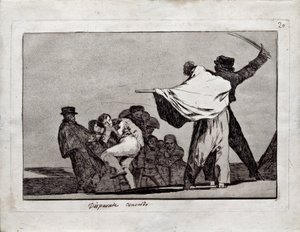 Bekannte Torheit aus der Serie Los Disparates Follies