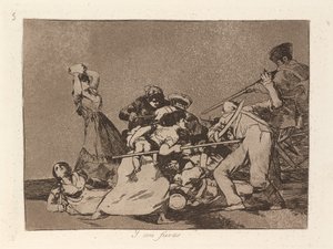 Und sie sind wie wilde Bestien von Francisco de Goya