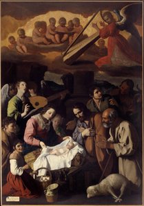 Anbetung der Hirten Gemälde von Francisco de Zurbaran (1598-1664) 17. Jahrhundert Grenoble, Museum der Schönen Künste