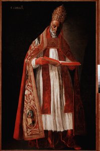 Papst Gregor I. der Große oder Dialog von Francisco de Zurbaran