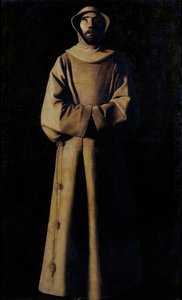 Der heilige Franz von Assisi nach der Vision von Papst Nikolaus V. von Francisco de Zurbaran