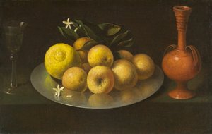 Stillleben mit Glas, Obst und Krug, um 1650