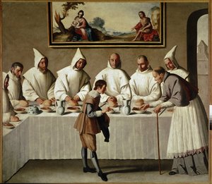 Das Wunder des hl. Hugo im Refektorium der Kartäuser von Francisco de Zurbaran