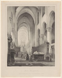 Innenraum der St.-Katharinenkirche in Hoogstraten von Franciscus Bernardus Waanders